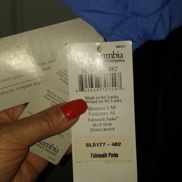 NEW! TRUMP PLAZA RARE Blue  Columbia Jacket M - Picture 8 of 8